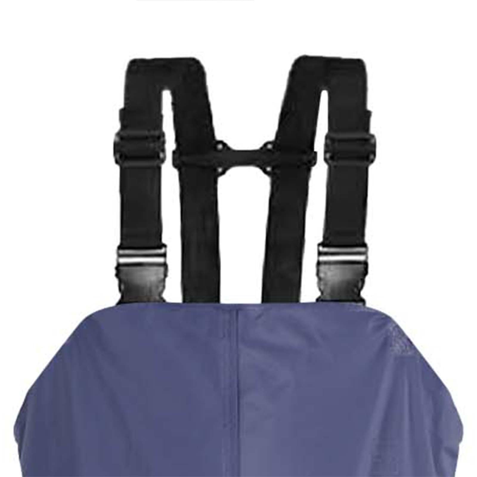 IQYU Pantaloni da lavoro da uomo blu salopette da uomo: trampolieri da uomo impermeabili in neoprene pantaloni da pesca impermeabili con stivali, pantaloni funzionali per la pesca, fattorie, giardini,