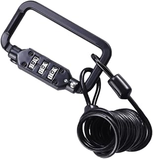 CLISPEED 3 Bicycle Helmet Password Lock Bikes Bikes Heavy Duty Bike Lock Motorcycle Bike 3 Digit Bike Cable Lock Motorbike Helmet Lock Helmet Lock Cable Luggage Lock Motorcycle Bike Locks
