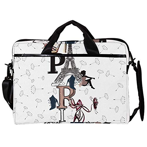 Sacoche bandoulière PC portable 14-15.4 protectrice motif Paris