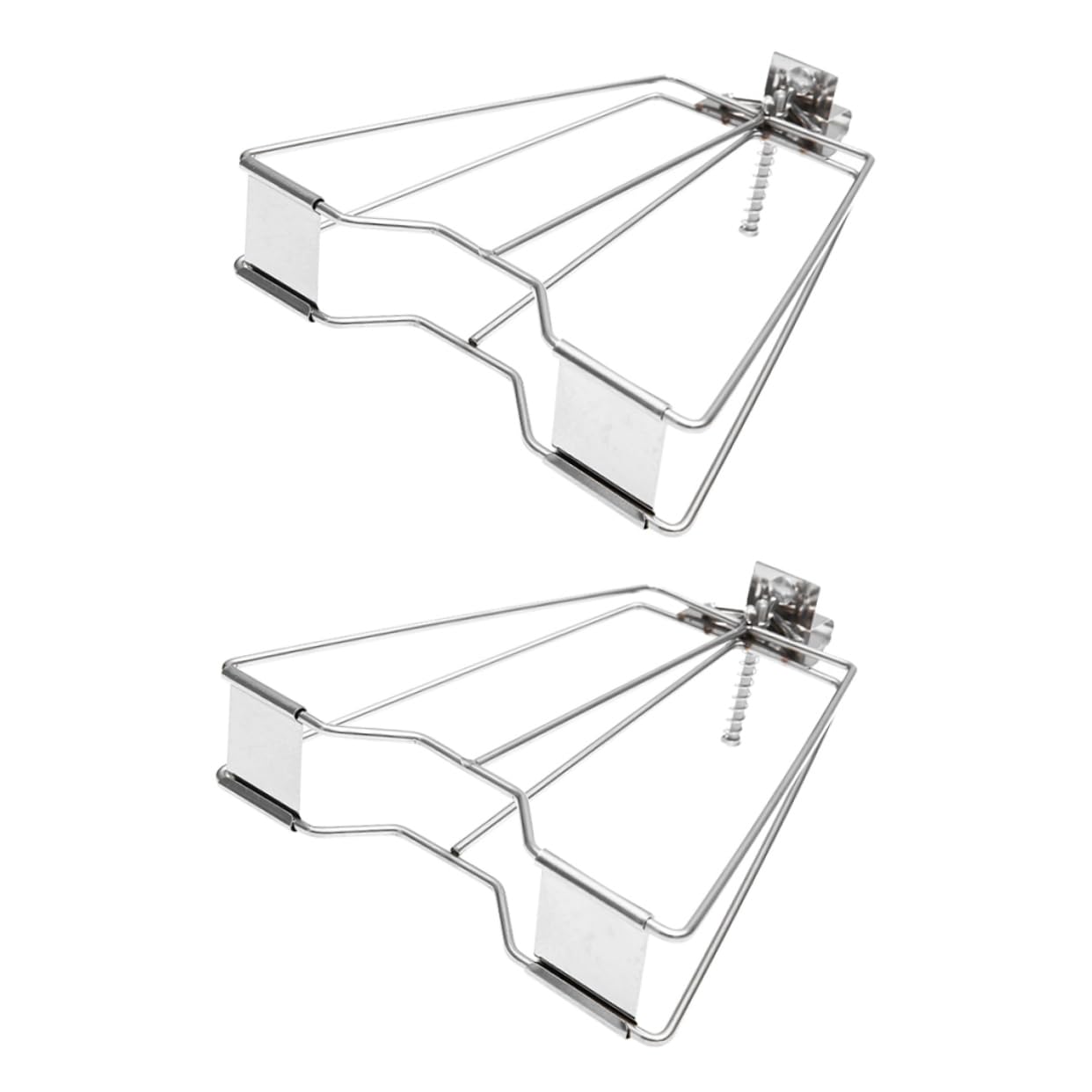 Totority 2pcs Sturdy Bbq Clip Chicken Grill Basket Chicken Racks for Grilling Accessories Set