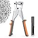 Produktbild ecraft Ösenzange-WerkzeugSet: (10 mm) mit 500 silbernen Ösen Ösenzange Metallösen Kits Ösenlochzange Set Banner Maker Maschine für Stoffe,Planenösen,Sonnensegeln