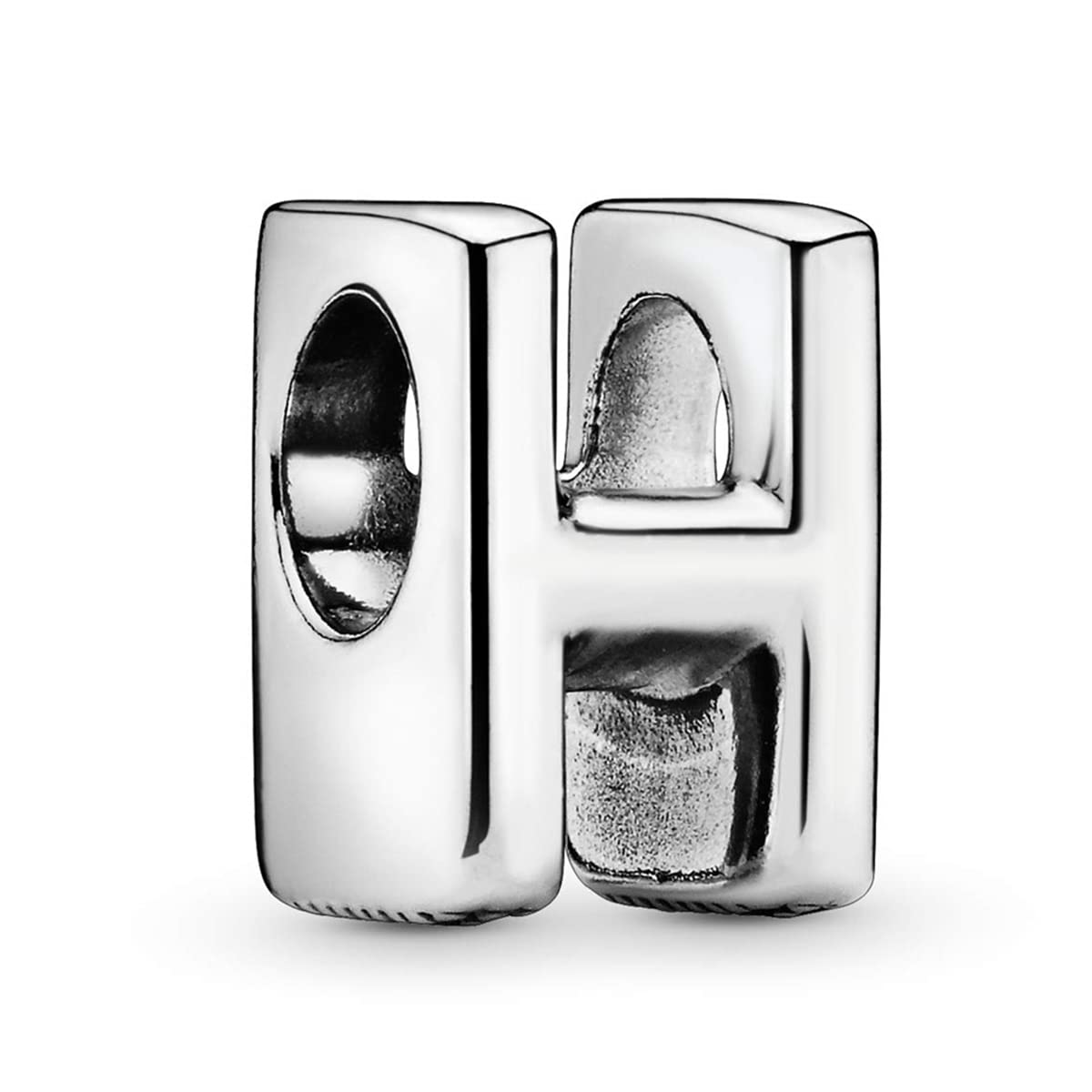 26文字アルファベットチャーム925スターリングシルバーペンダント、ガールズジュエリービーズギフトパンドラレディースブレスレット&ネックレス