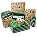 Produktbild 40YARDS American Football Geschenkpapier  8 Bögen á 70 x 50 cm: 4x Spielfeld Muster & 4x Football Icons Muster auf Kraftpapier  Geschenkverpackung für Geburtstag, Weihnachten & Football Party