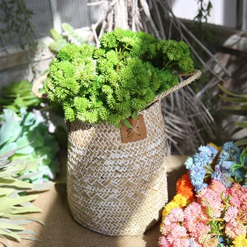 Cestas de pan y fruta en cesta de almacenamiento de frutas boho tejida 8