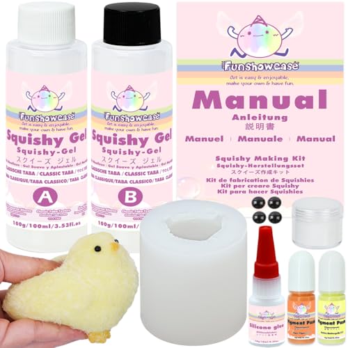 Taba Squishy Maker Big Chick Molde de silicona + gel + kits Paquete para hacer Fufu Squish Taba Squishy Maker Big Chick Molde de silicona + gel + kits Paquete para hacer Fufu Squish