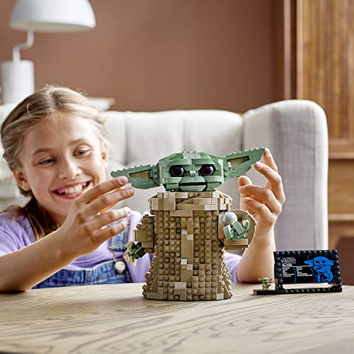 LEGO Star Wars: The Mandalorian Series The Child 75318 - Baby Yoda Grogu Figure, Building Toy, Collectible Room Decoration for Boys and Girls, Teens, with Minifigure and Nameplate, Gift Idea - Image 3