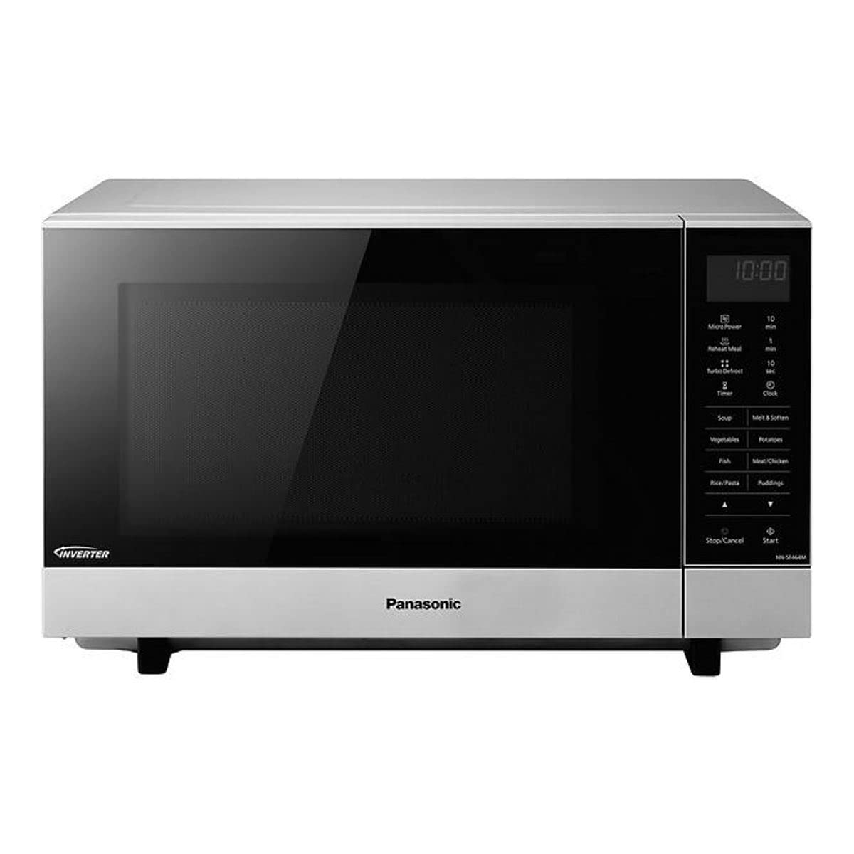 Panasonic NN-SF464MBPQ Flatbed Microwave Oven, 27 Litre, Silver