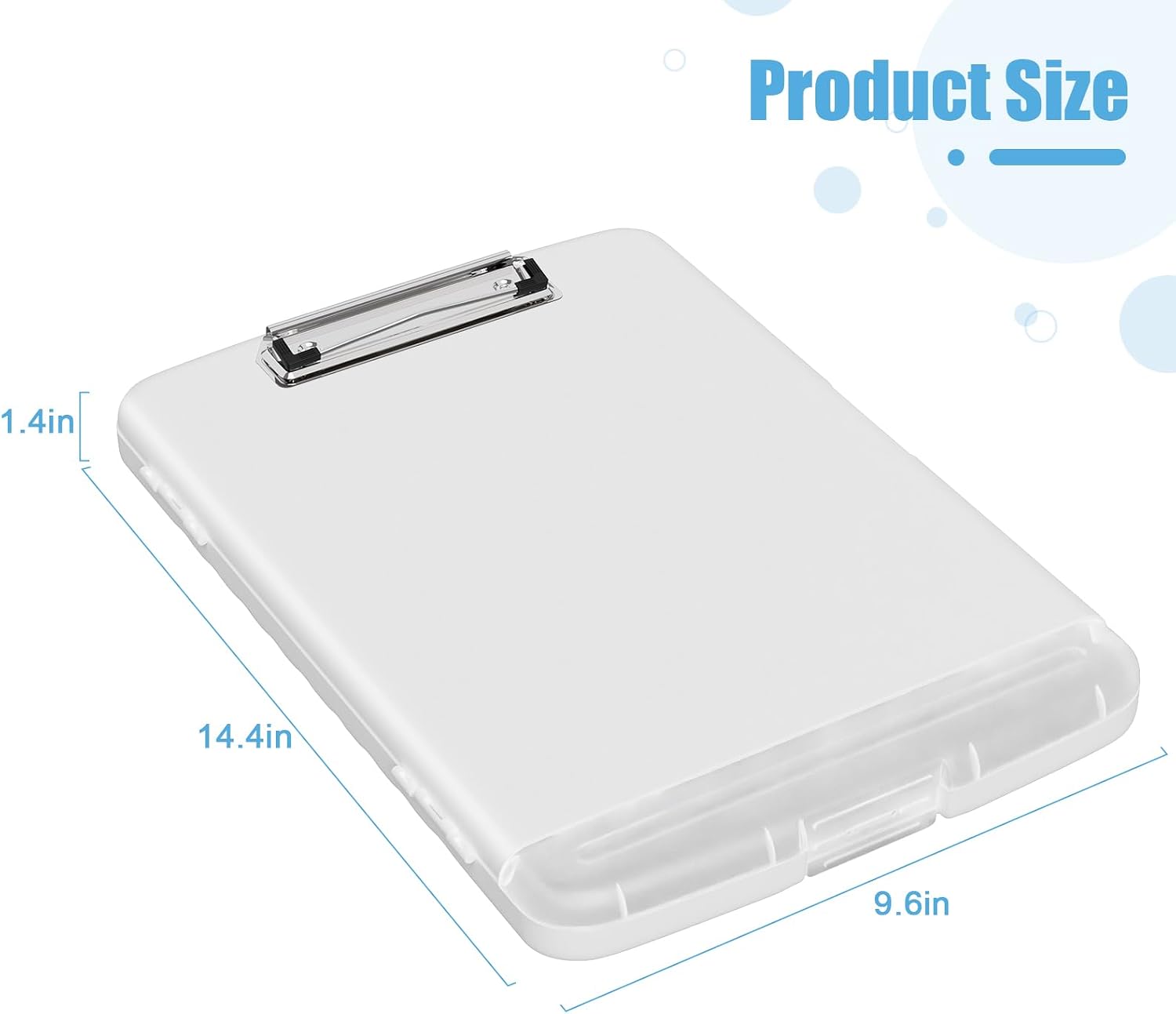 Hongri Clipboard with Storage with Pencil Case, 8.5 x 11 Storage Clip Board image 4