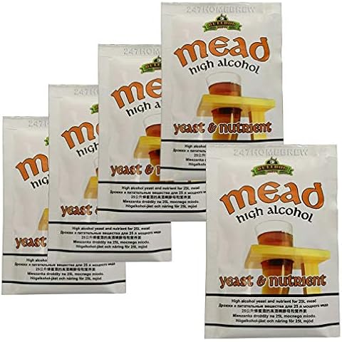 5X Bulldog Mead Yeast & Nutrient High Alcohol 28g for 20-25L Cover
