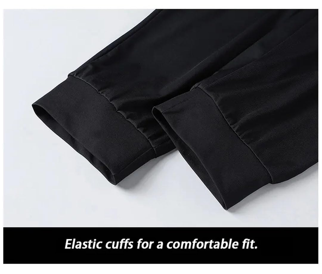 Pantaloni della tuta da uomo Pantaloni sportivi da palestra Pantaloni da corsa Pantaloni lunghi con tasche con cerniera elasticizzati