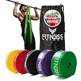 Fitness Method® Resistance Bands - Innovative Widerstandsbänder Set/Einzeln inkl. Tasche + Übungsanleitung-Krafttraining und Home Gym-Pull up Band
