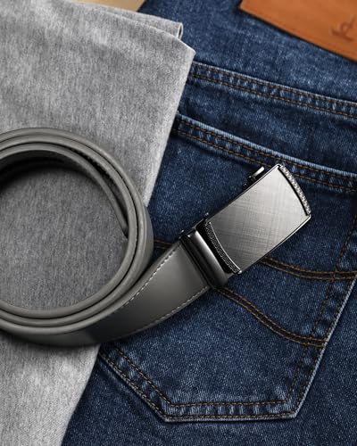 CHAOREN Mens Belt Leather Ratchet Belt - Customizable Fit, Effortless Style (35mm) - Thumbnail 5