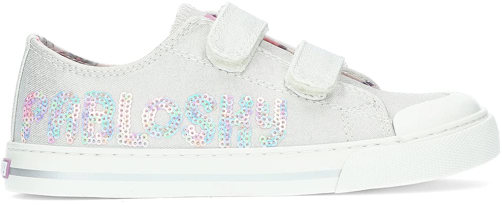 Pablosky 972950 Sneaker, Metallic Silver, 2.5 UK