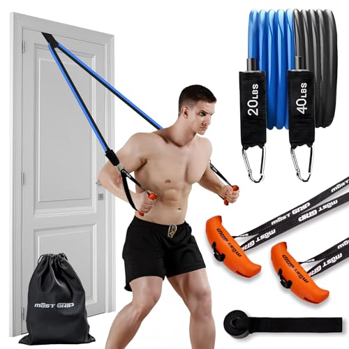 Kcross Door Anchor Strap for Resistance Bands with Handles, Stretch Bands for Exercise Men Over The Door Resistance Band Set for Working Out,Physical Therapy,Home Fitness,Tranining