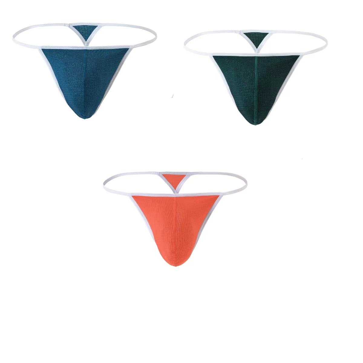 Ropa Interior de Hombre Estilo Tanga con 54% de Nylon, 39% de Fibras de poliéster y 7% de Spandex. Cómodo y Elegante en un diseño clásico.