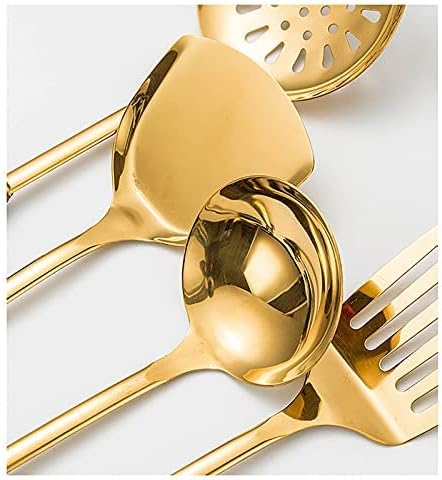 Miniatura 6 de Juego de utensilios de cocina de 7 piezas, juego de utensilios de cocina con soporte, espátulas resistentes al calor y antiadherentes, cuchara para