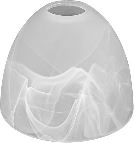 Kiven 1 pantalla de cristal, pantalla moderna para repuesto de arte minimalista, lámpara colgante blanca, 5.9 pulgadas de diámetro