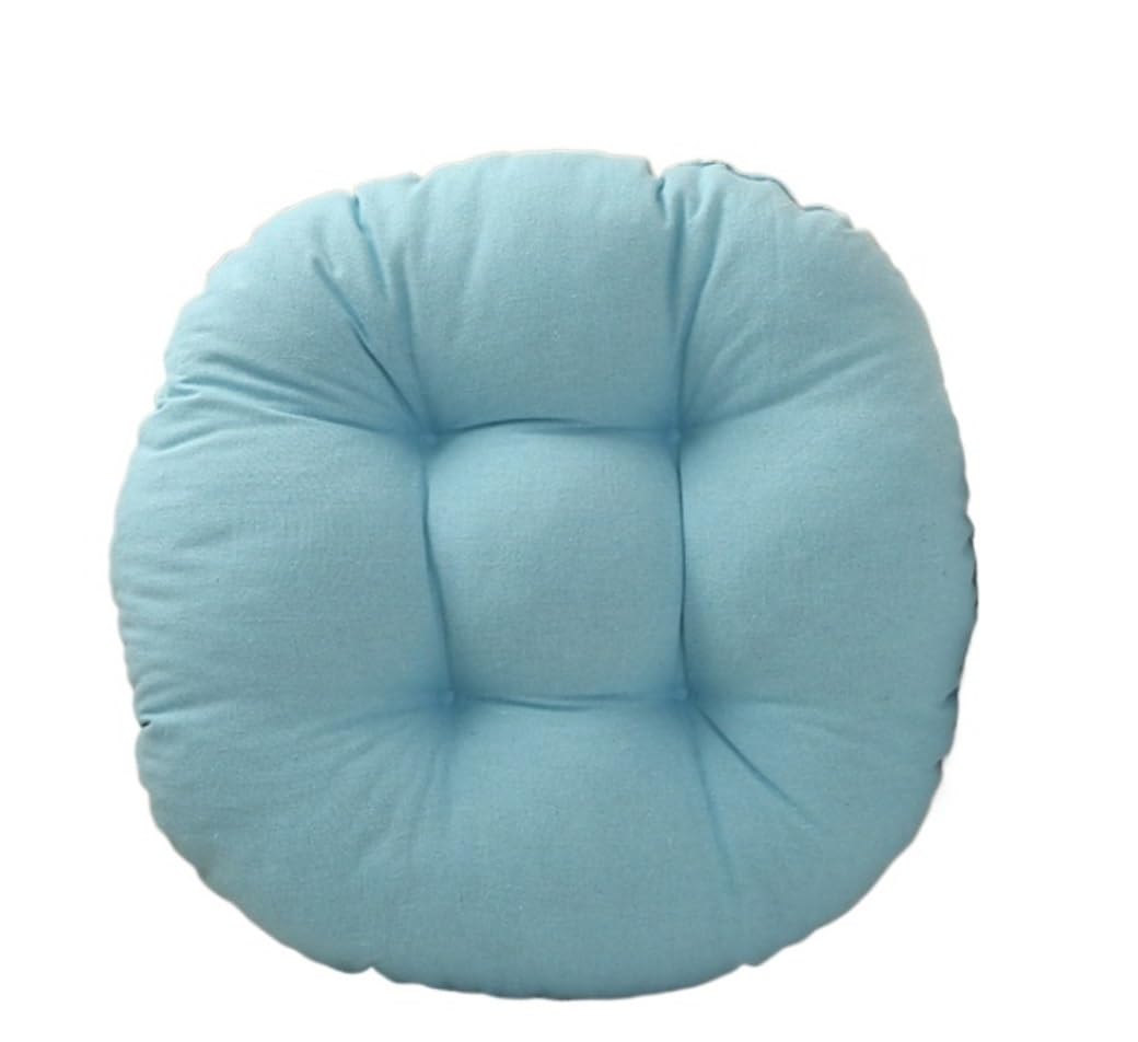 Chair Cushions Round Quilted Futon Chair Cushion, Padded Pillow Tufted Chair Pads Seat Cushion Keep Warm Breathable Seat Pads for Dining Chairs (Color : F, Size : 40x40cm(16x16"))