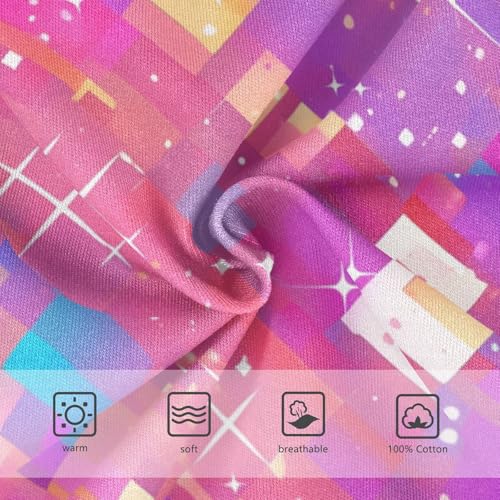 KLL Pink Glitter Texture Blush Toddler Boys' Comfort Briefs Breathable Children Undies3