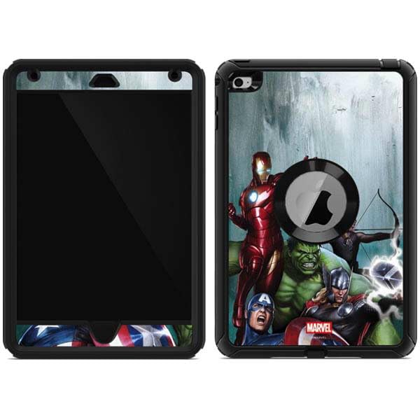 Skinit Decal Phone Skin Compatible with OtterBox Defender iPad mini 4 - Officially Licensed Marvel Avengers Assemble Design