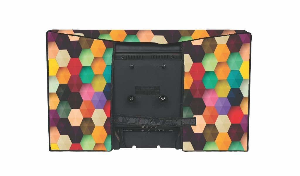 Mahal Creation PVC Printed LED TV Cover 65 Inch, Waterproof and Dustproof Cover (Multicolour) 2