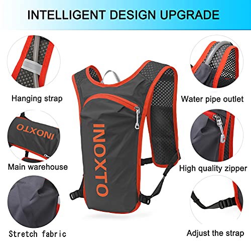 Image of INOXTO Hydration Vest Backpack, Lightweight Running Water Vest With 1.5L Bladder Bag for Hiking, Trail Running, Cycling, Marathon - Daypack for Women Men