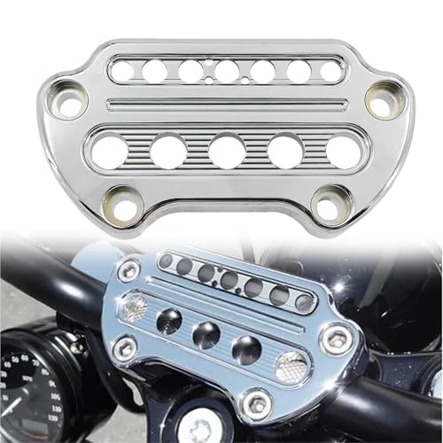 Pontet de guidon chromé moto de haute finition pour Harley Fat Bob FXDF