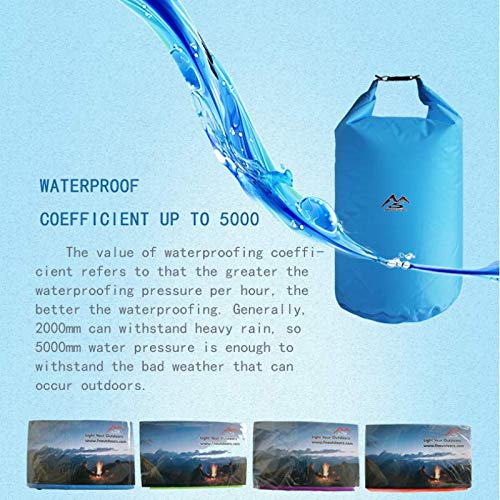 Bolsa seca flotante impermeable 20L ligera perfecta para playa, pesca, kayak, navegación, senderismo y camping miniatura 4