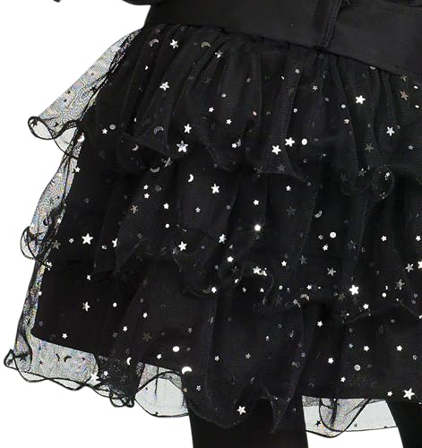 Disfraz de Bruja Brillante Talla Grande 12-14 Negro miniatura 5