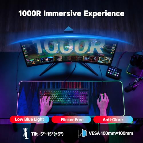 Image of KTC 27 Inch 240Hz Curved Gaming Monitor, 2K QHD 2560x1440P Computer Monitor with 1000R, 2500:1 Contrast, Adaptive Sync, DP 1.4, HDMI 2.0, VESA, Tiltable, H27S25E
