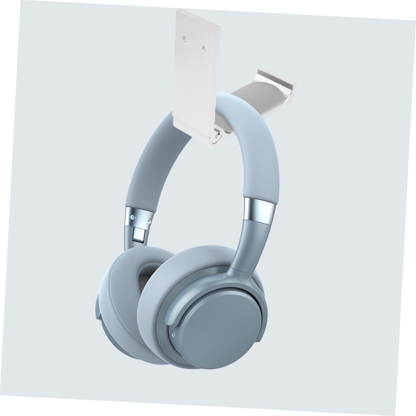 NUOBESTY Gancho para Auriculares de Aleación de Aluminio Plata, 4 Juegos