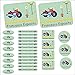 Adesivi con nome per bambini, libri e Materiale scolastico - DIN A4-022 - moto - 69 Adesivi in ​​diverse dimensioni per il tuo bambino a scuola