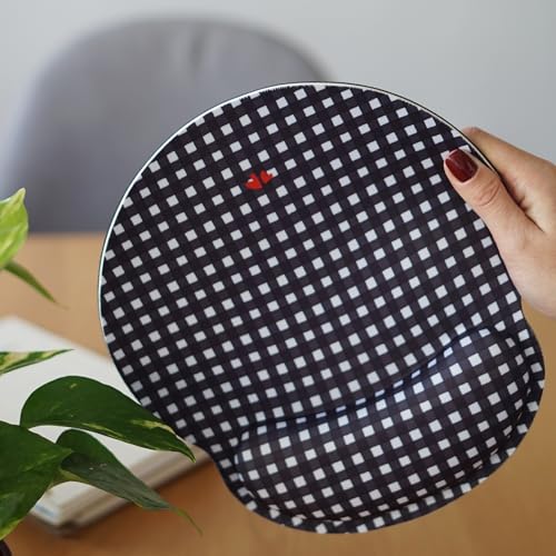 WONDEE Oportunidad Alfombrilla Ratón Ergonómica de Lucia Be con Estilo Vichy, Exclusividad para tu Escritorio, Alfombrilla Raton Reposamuñecas con Almohadilla Gel, Mousepad Originales para Mujer - imagen 4