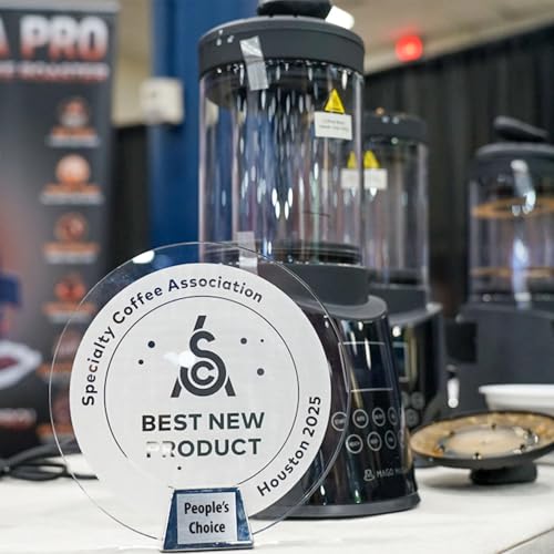 MAGO MAGA Smart Home Kaffeebohnenröster, digitales Display, automatische und manuelle Modi, 300 g Kapazität, ultra-geringer Rauch, transparente Anzeige, automatische Kühlung, 230 V