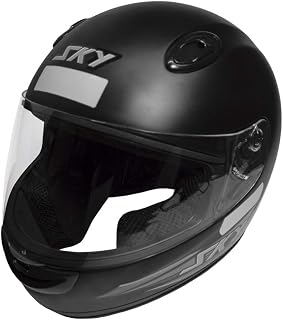 MOTOSKY Capacete Sky Nimbus Preto Fosco, Cinza, 62