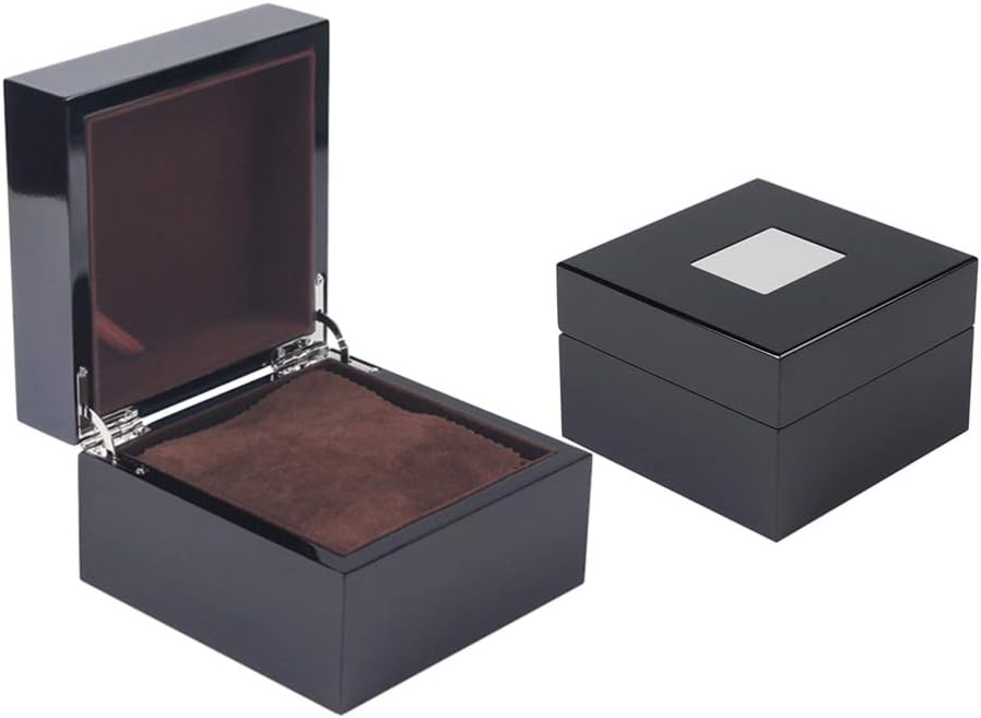 Hemobllo Luxury Varnish Wooden Watch Box Automatic Watch Organizer Display Case for Men