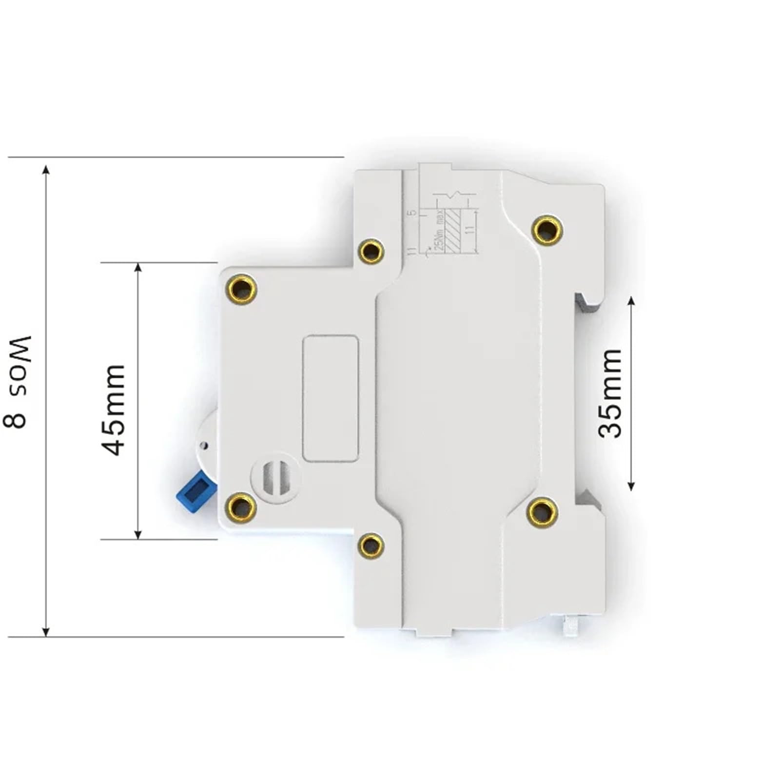 Interruttore automatico magnetotermico MCB DZ47-63 230V 400V 1P 2P 3P 4P 6A 16A 32A 40A 50A 63A(2,10A)