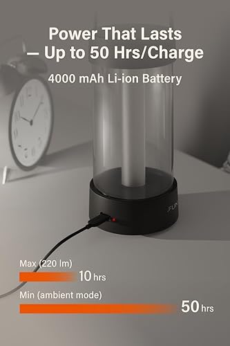 Miniatura 6 de Farol  Linterna LED recargable para campamento, luz vintage regulable de 360, banco de energía de 4000 mAh, alto CRI 95, IPX4 resistente al agua,