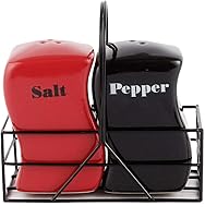 A VINTAGE AFFAIR- HOME DECOR Salt and Pepper Container Shaker for Dining Table | Ceramic Set of 2 | Used As Namak Dhani,...