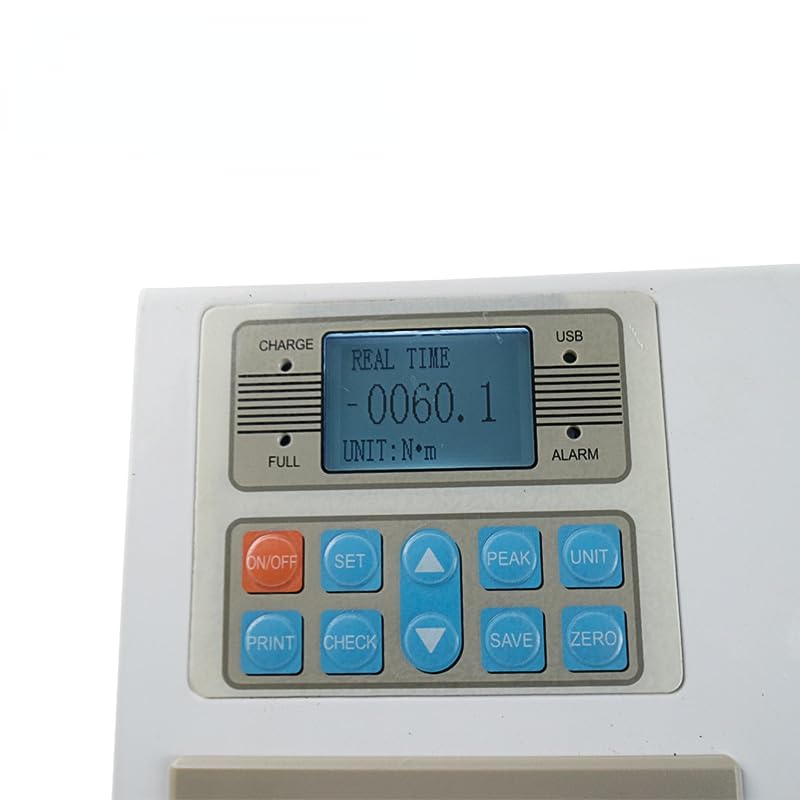 Digital Torque Meter Calibrator, 0-100 Nm 0.1% Resolution, ±0.5% Accuracy, USB Data Logging, Audible/Visual Alarm, Peak Hold for Calibration Labs, Automotive Repair, Precision Mechanics