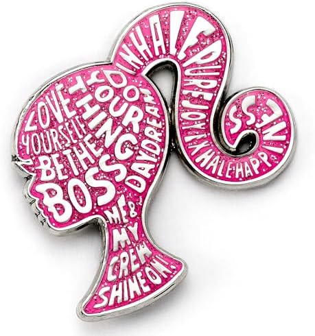 Barbie Sparkly Silhouette Enamel Pin Badge - Pink, One Size, Zinc image 3