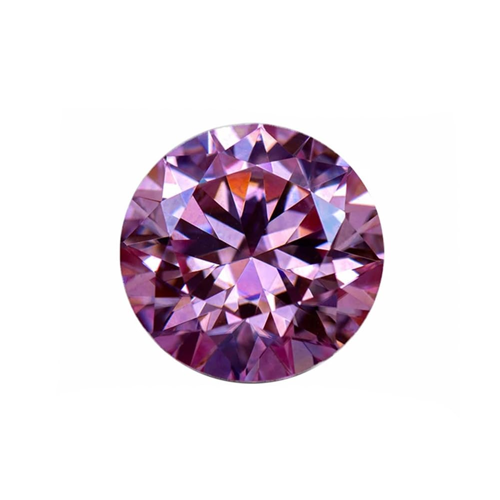 Moissanite rose VVS1 2.0ct sans imperfection pour remplacer une pierre de bague terne
