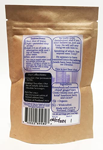 Té chía Honeybush, Cacao y Ginko Nut moderno miniatura 2