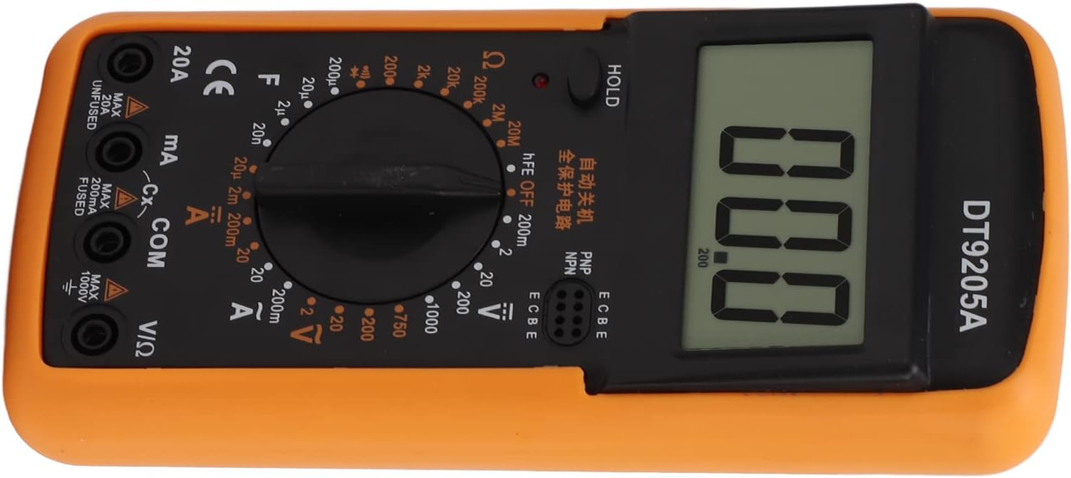 Universal Meter, Multimeter DT9205A Multifunction High Accuracy with Test for Power Distribution Room for Worker for Factory