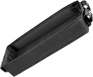 VICASKY Organizador para cochecito de bebé, bandeja para aperitivos, lona, color negro