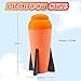 Aevdor Mega Missile Refill for Nerf N-Strike Elite Series, Compatible Darts Foam Rockets Bullets for Nerf Blaster Gun (4Pcs, Orange)