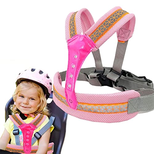 motocicleta infantil | Cinto segurança para motocicleta infantil | Correia cinto reflexiva ajustável