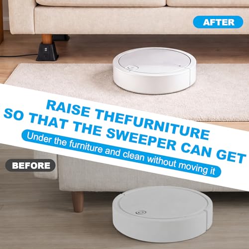 Relaxweex 4 Pack Heavy Duty Bed Risers with Power Outlet USB, 4.9 Inches by Relaxweex - Used condition - Image 6