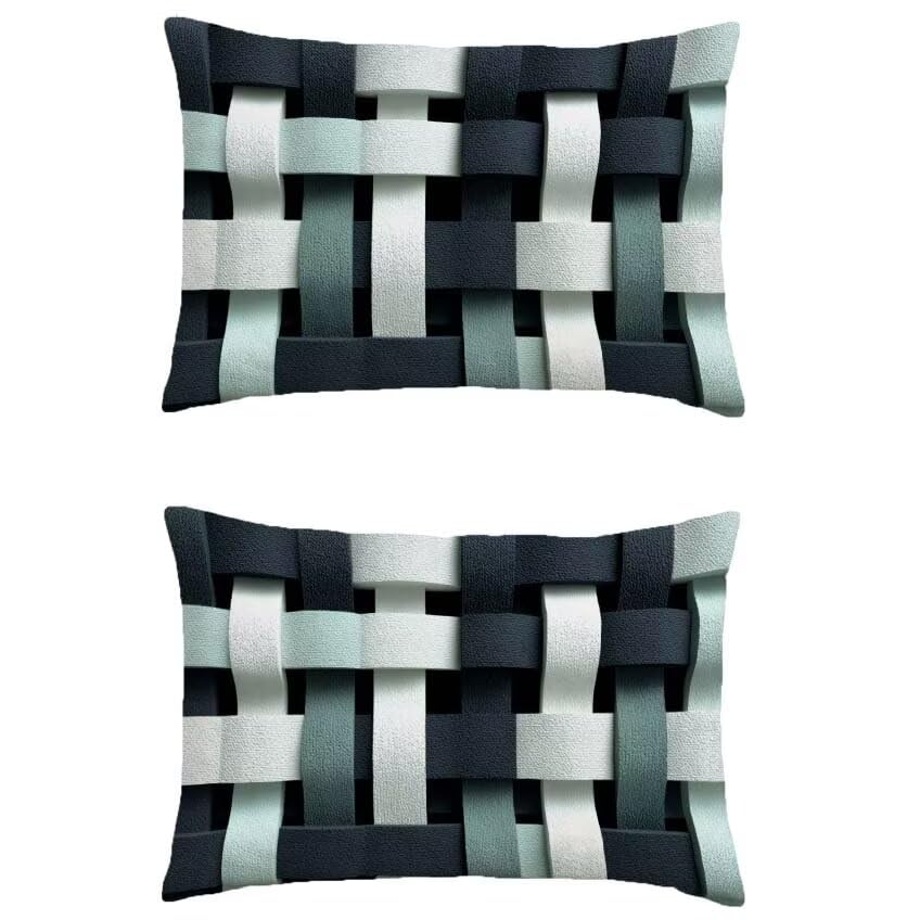 Housse de coussin extérieur imperméable 60x90cm rectangulaire pour salon