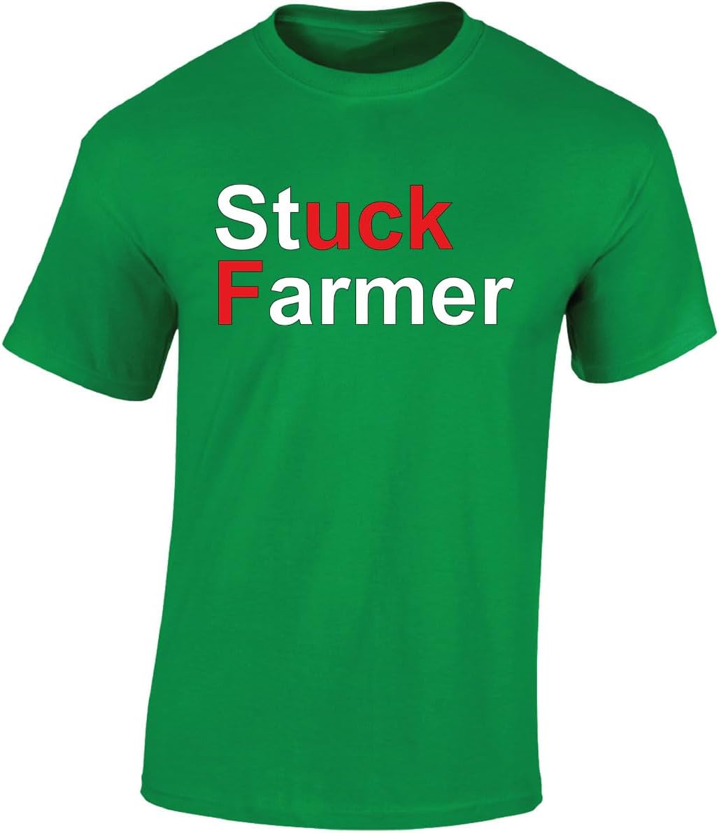 Stuck Farmer Funny T-Shirt – 'A F*ck Starmer' Anti-Labour Slogan – Men's Unisex Top